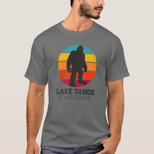 Camiseta Bigfoot Lake Tahoe California Sasquatch (Frente)