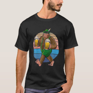 Camiseta Bigfoot Lederhosen Vintage Oktoberfest Men P