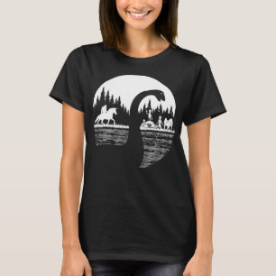 Camiseta Bigfoot Loch Ness Monster Engraçado Sasquatch Anda