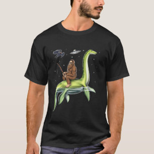 Camiseta Bigfoot Loch Ness Monster Mothman Alienígena Crypt