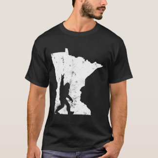 Camiseta Bigfoot Minnesota State Map Sasquatch Men Women Gi