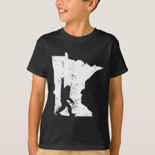 Camiseta Bigfoot Minnesota State Map Sasquatch Men Women Gi