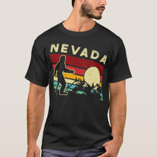 Camiseta Bigfoot Nevada Retro Vintage Gift Estado De Nevada