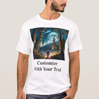 Camiseta Bigfoot Night Woods Full Moon