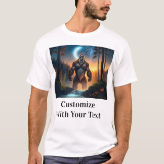 Camiseta Bigfoot Night Woods Moon