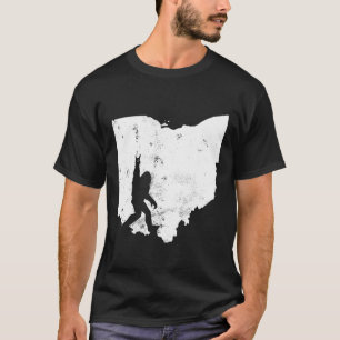 Camiseta Bigfoot Ohio State Map Sasquatch Men Gift
