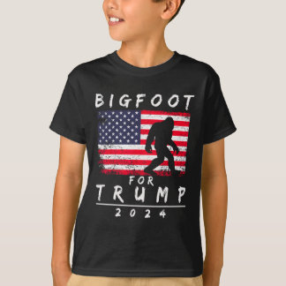 Camiseta Bigfoot Para Trump - Vote Trump Divertido Sasquatc