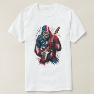 Camiseta Bigfoot Pede Violão Elétrico