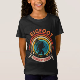 Camiseta Bigfoot pegou minha bandeira do Wiener Retro Graph