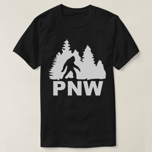 Camiseta bigfoot pnw  (Frente do Design)