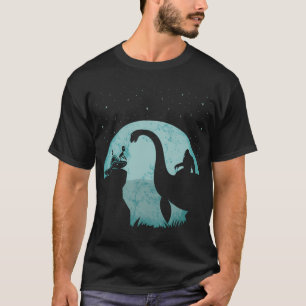 Camiseta Bigfoot Riding Loch Ness Monster Sasquatch Ufo Abd