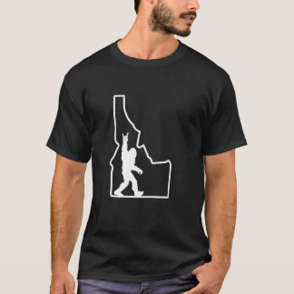 Camiseta Bigfoot Rock and Roll Silhouette State de Idaho Sa