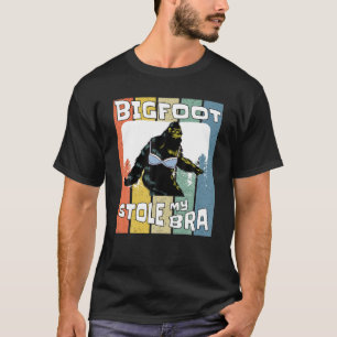 Camiseta Bigfoot Roubou A Minha Bra Engraçada Homens Sasqu