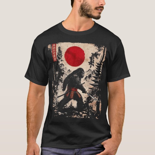 Camiseta Bigfoot Samurai Katana (Frente)
