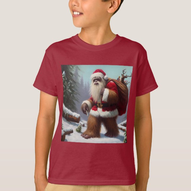 Camiseta Bigfoot Santa Claus (Frente)