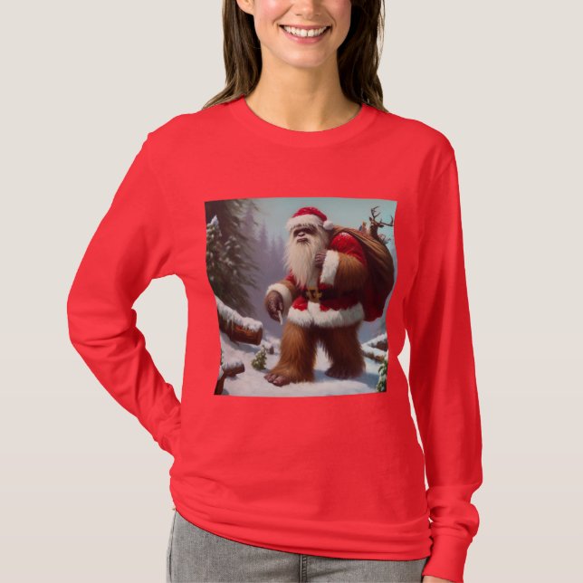 Camiseta Bigfoot Santa Claus (Frente)