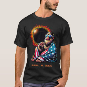 Camiseta Bigfoot Sasquatch Alavanca Total Eclipse Solar 202
