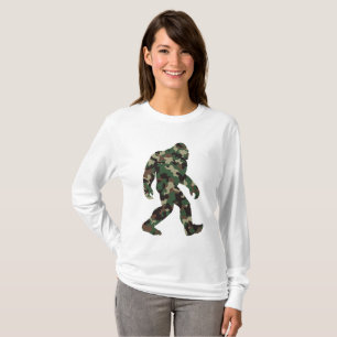 Camiseta Bigfoot Sasquatch Camo
