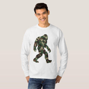 Camiseta Bigfoot Sasquatch Camo
