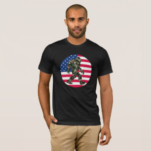 Camiseta Bigfoot Sasquatch Camuflagem