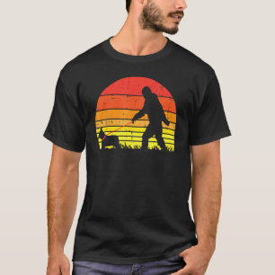 Camiseta Bigfoot Sasquatch French Buldogue Retro Frenchie P