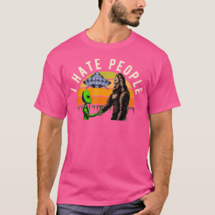 Camiseta Bigfoot Sasquatch Ufo Aliens Acampamento