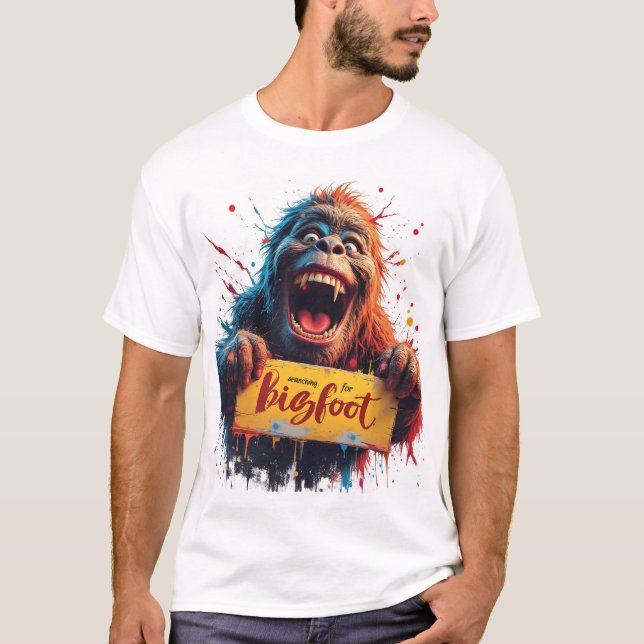 Camiseta Bigfoot Sasquatch Yeti Monster Creature (Frente)