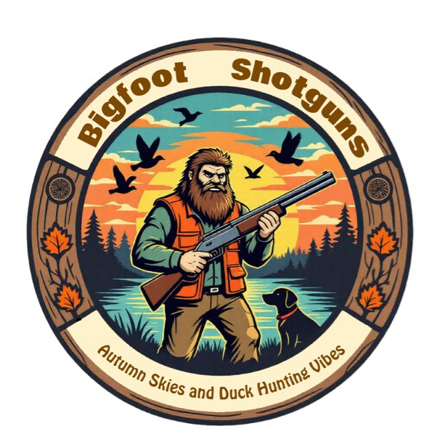 Camiseta Bigfoot Shotguns Duck Hunting Vibes (Criador carregado)