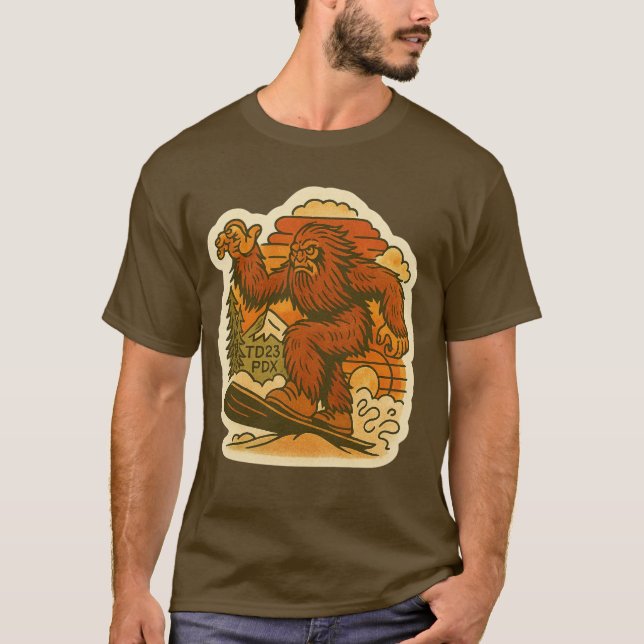 Camiseta Bigfoot Snowboard (Frente)