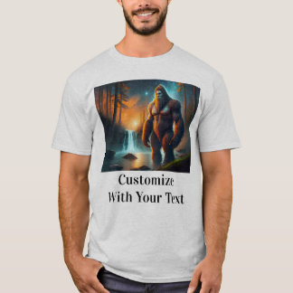 Camiseta Bigfoot Starry Night Woods Moon