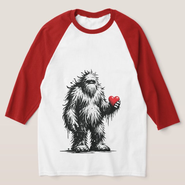 Camiseta Bigfoot With a Heart (Postura )
