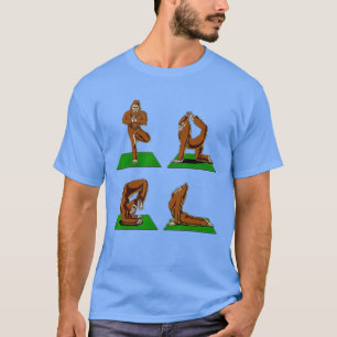 Camiseta Bigfoot Zen Yoga Workout Namaste Cryptozoology Cry