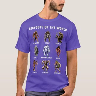 Camiseta Bigfoots Of The World