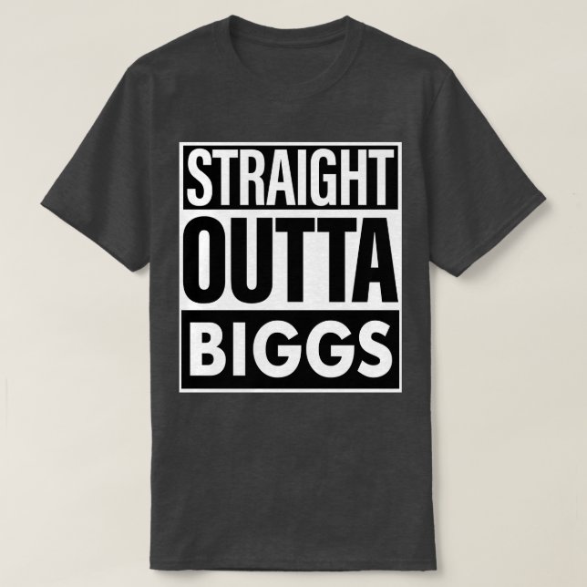 Camiseta Biggs Name Hetero Outta Biggs (Frente do Design)
