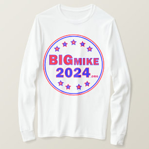 Camiseta BigMike2024: Camisa-T de mangueira longa