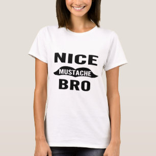 Camiseta Bigode agradável Bro