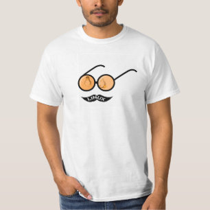 Camiseta bigode de Geek Linux