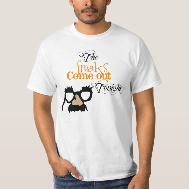 Camiseta Bigode de Halloween (Frente)