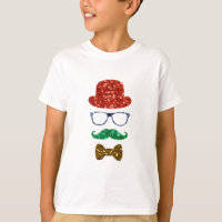 bigode de hipster de natal