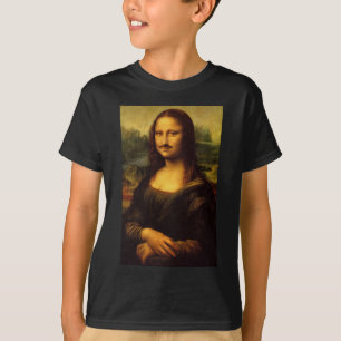 Camiseta bigode de mona lisa