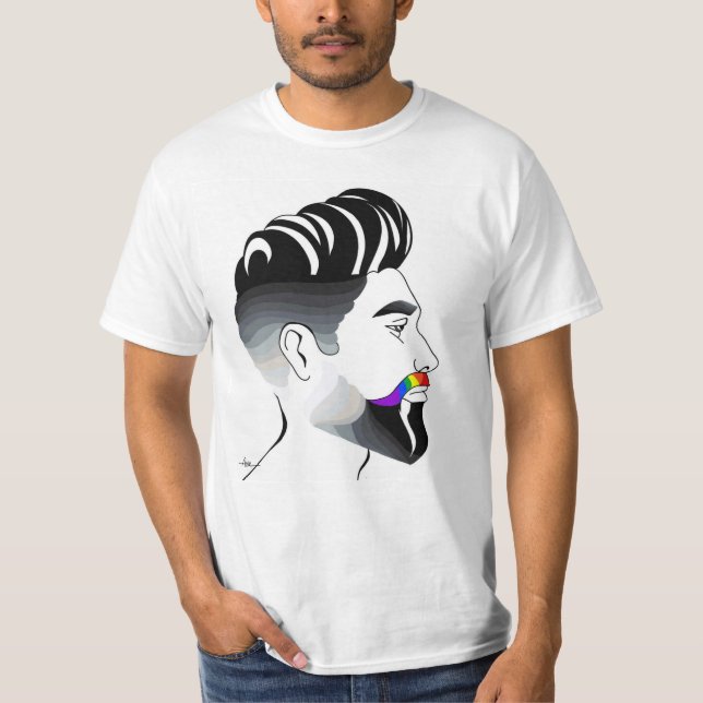 Camiseta bigode de orgulho (Frente)