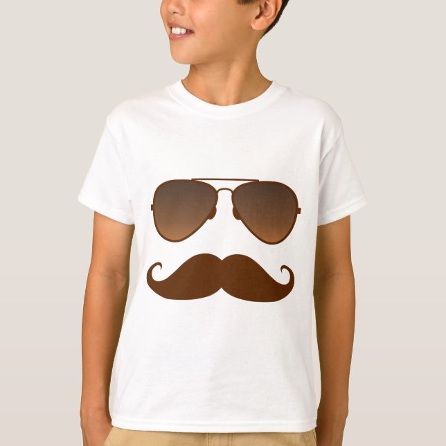 Camiseta Bigode dos óculos de sol (Frente)