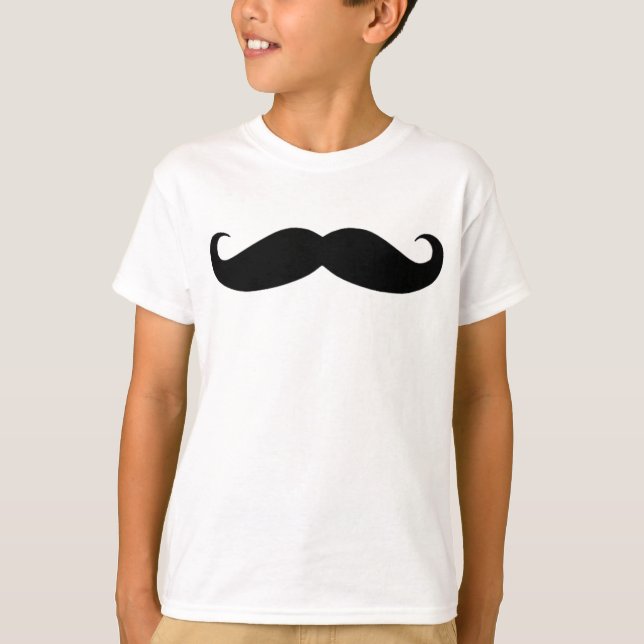 Camiseta bigode em preto ou branco (Frente)