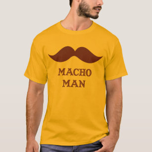 Camiseta Bigode macho engraçado do homem