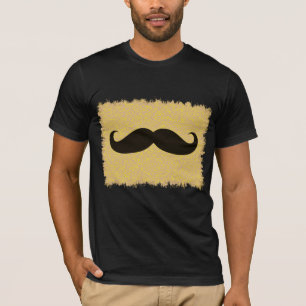 Camiseta Bigode Negro na pele-leopardo