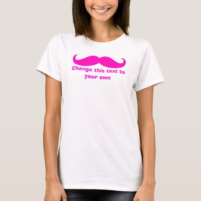 Camiseta bigode Personalize-o (Frente)