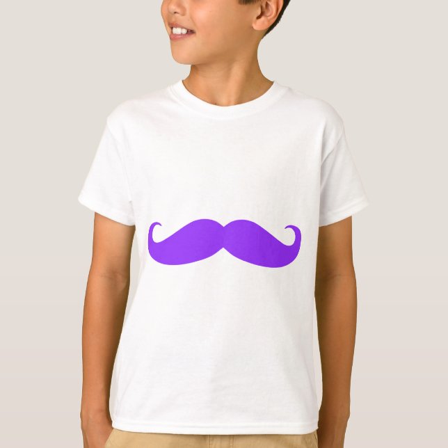 Camiseta Bigode roxo Stache (Frente)