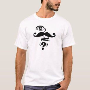 Camiseta Bigode U do olho uma pergunta
