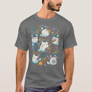 Camiseta Bigodes e Magia Gatinho Fofo Bruxa menina engraçad