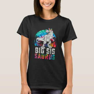 Camiseta Bigsissaurus Rex Dinosaur Big Sis Saurus Family Ma